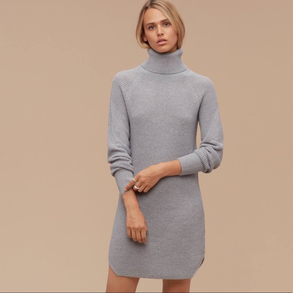 Wilfred Free Bianca Gray Sweater Dress
